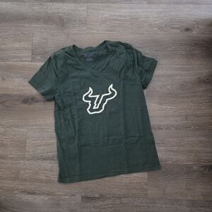 Champion Dark Green Kids V-Neck Tee